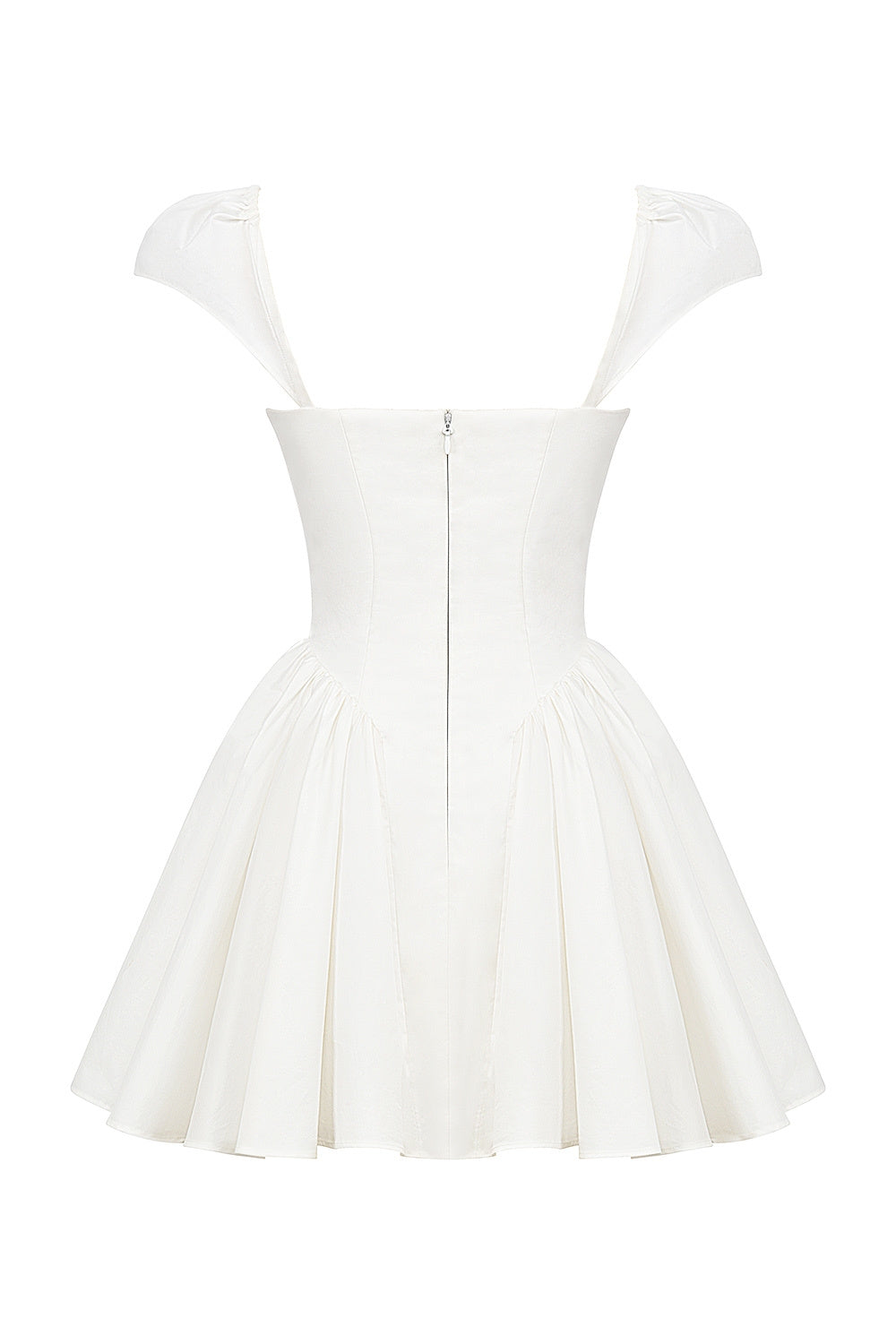 Evelyn Sweetheart Pileli Mini Elbise