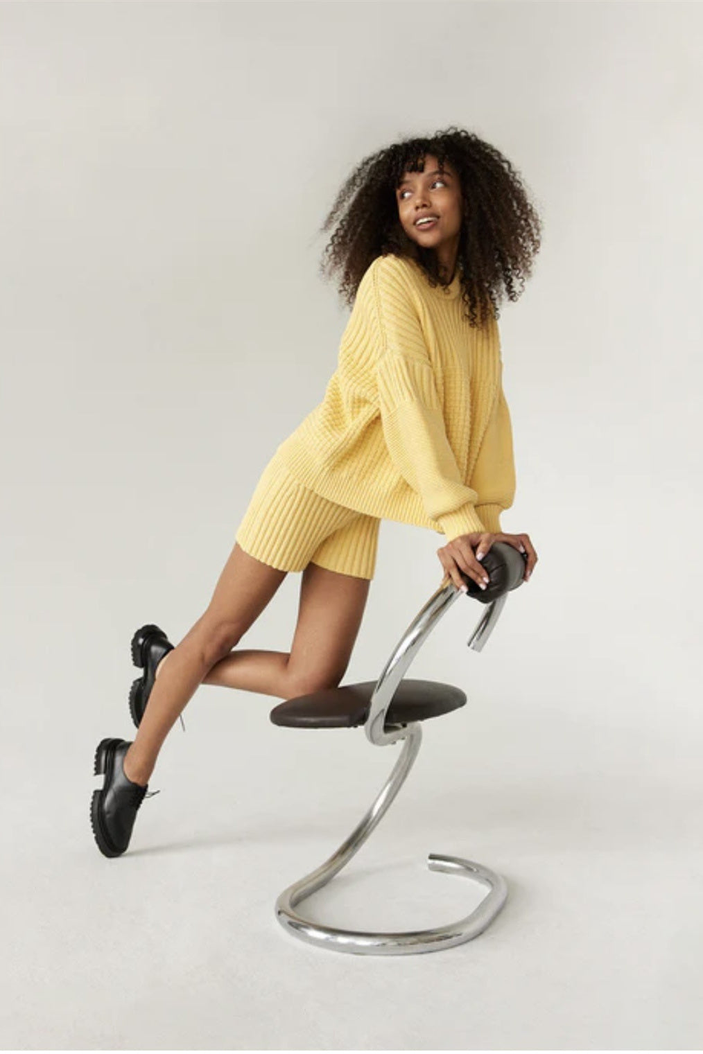 Jocelyn Puf Kol Örgü Takım