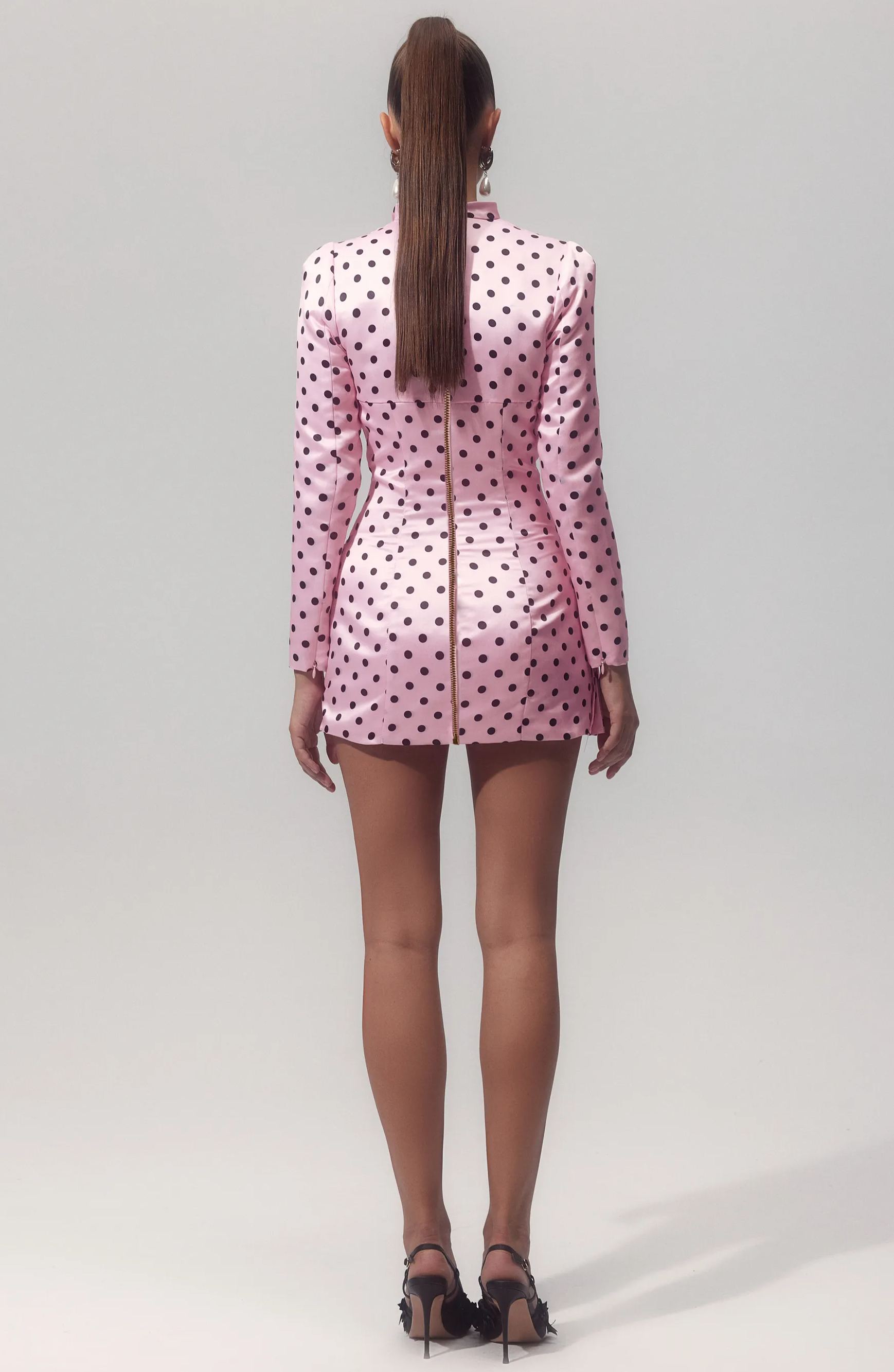 Kristin Puantiyeli Sweet Heart Mini Elbise