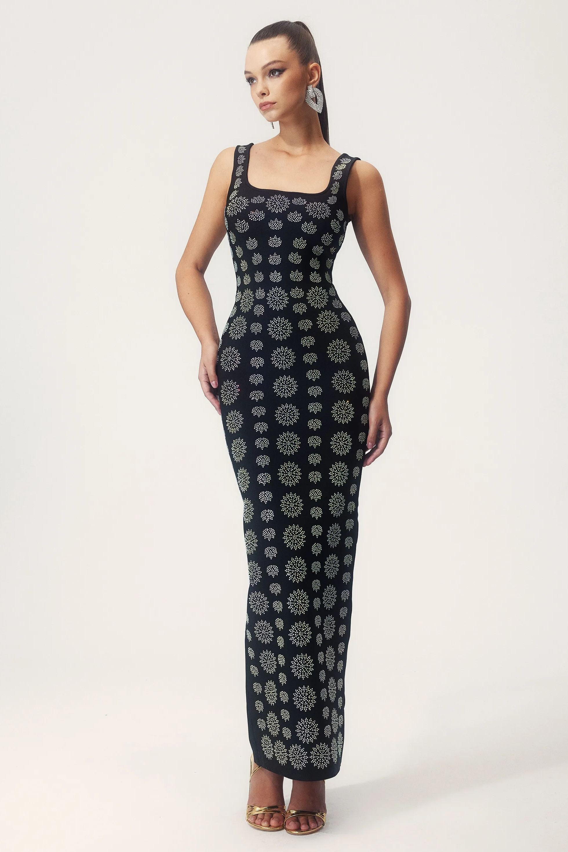 Moira Diamante Tank Maxi Bandaj Elbise