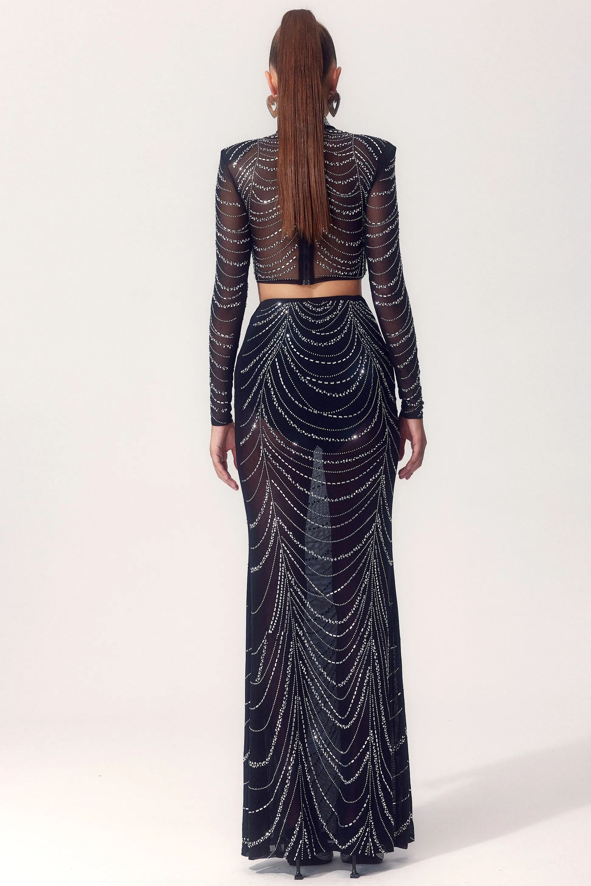 Selena Süslü Pırlanta Örgü Set