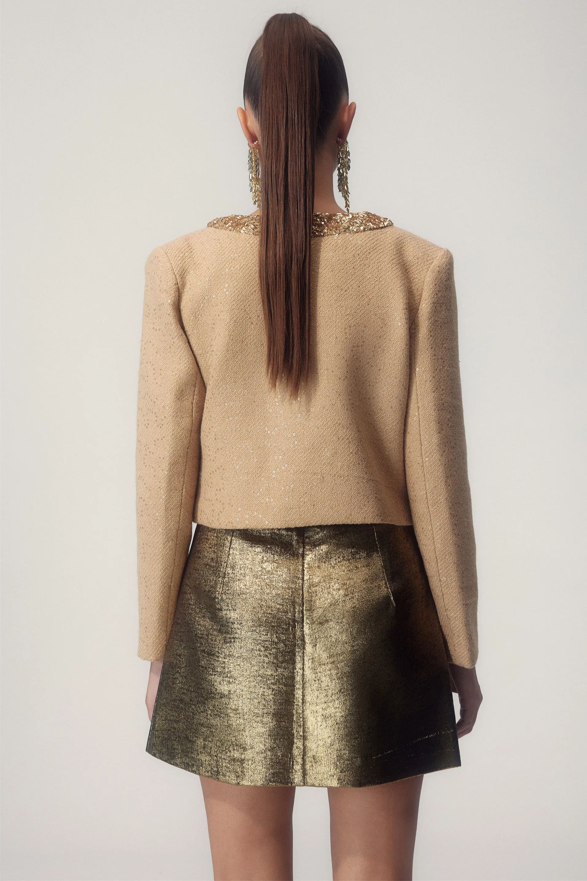 Megan Pul Detaylı Yelek Hırka İkili Takım