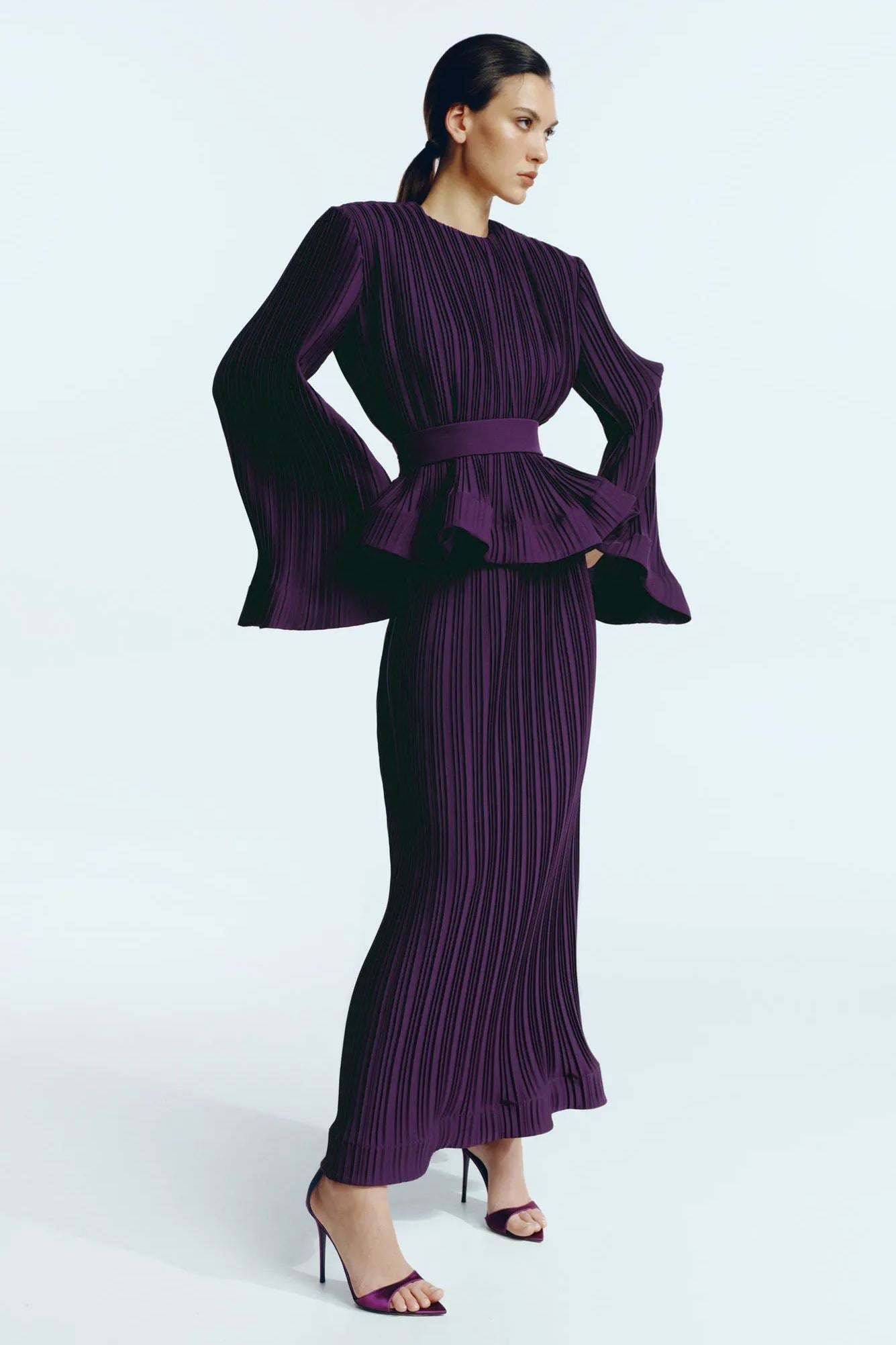 Heloise Pileli Fırfırlı Etek Altı Takım