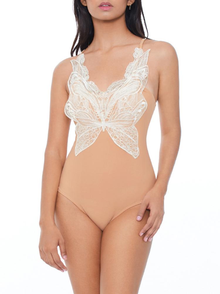 Irene Kelebek İşlemeli Mayo