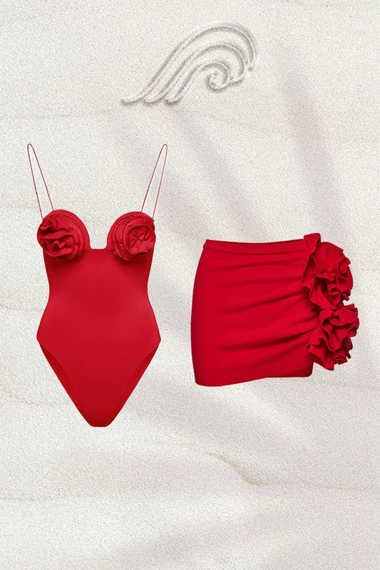 Joyce Strappy Flower İki Parçalı Yüzme Seti