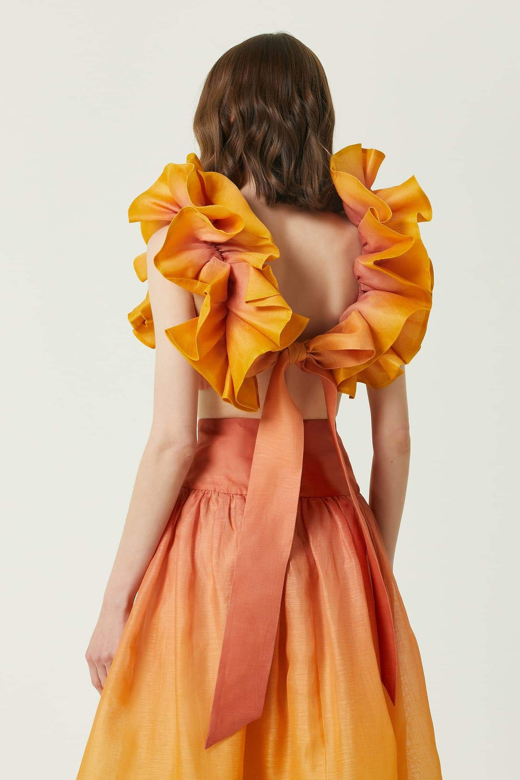 Hannah Fırfırlı Korse Degrade Set