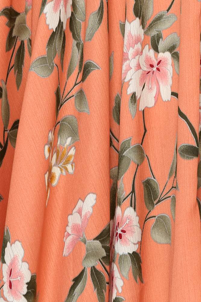 Edna Baskılı A Kesim Midi Slip Elbise