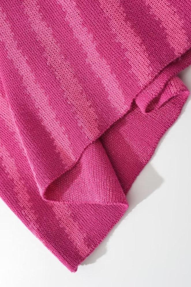 Kailani Yuvarlak Yaka Örgü Maxi Elbise