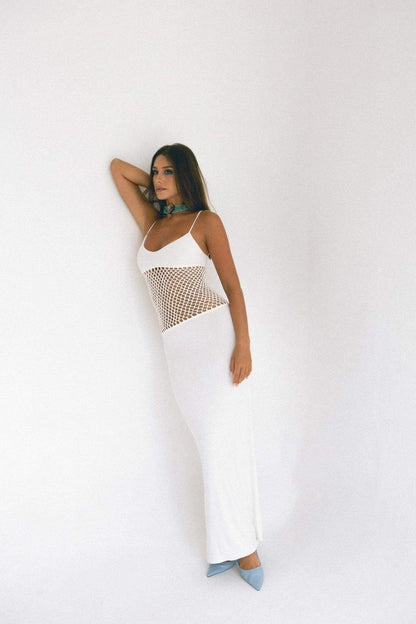 Kelly Kolsuz Cut-Out Maxi Slip Elbise