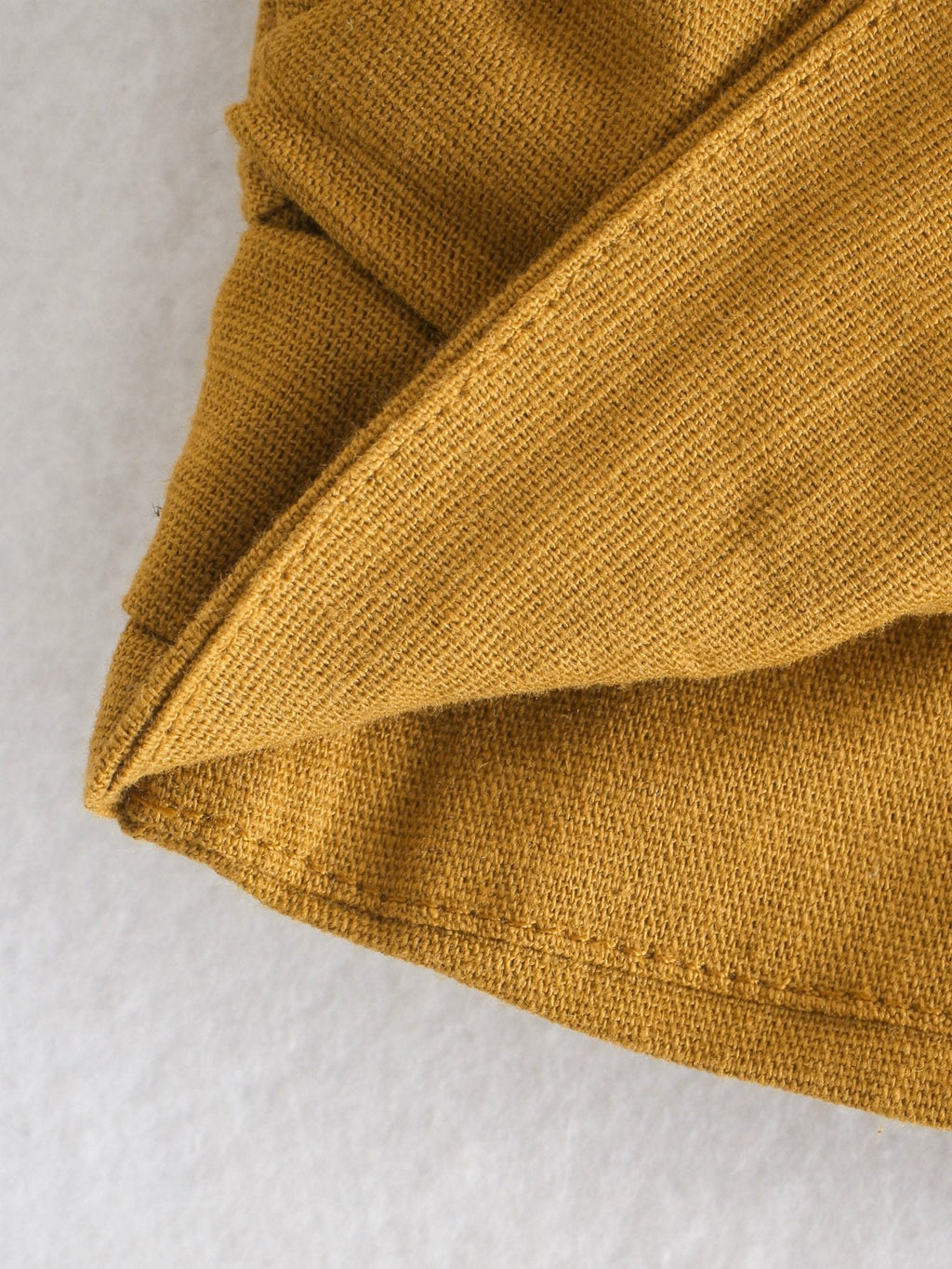 Laura Tek Omuzlu Crop Keten Üst