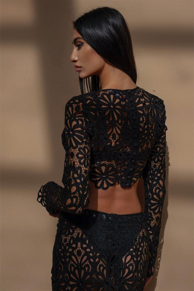 Lena Çiçekli Oymalı Set