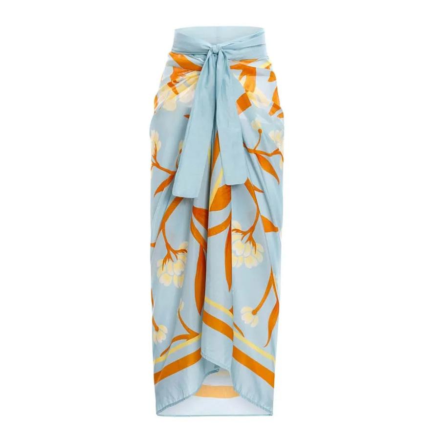 Lena Baskılı Büzgülü Üçlü Yüzme Seti