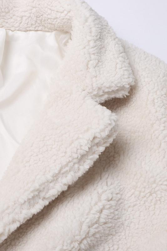 Letitia Kuşaklı Püsküllü Vegan Kürk Palto