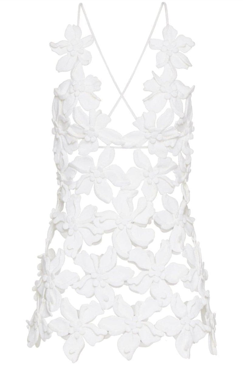 Lorraine Çiçek Aplikeli V Yaka Üst