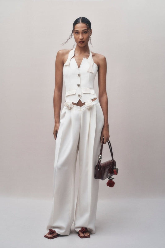 Louise Smokin Çiçek Pantolon İşleme Seti