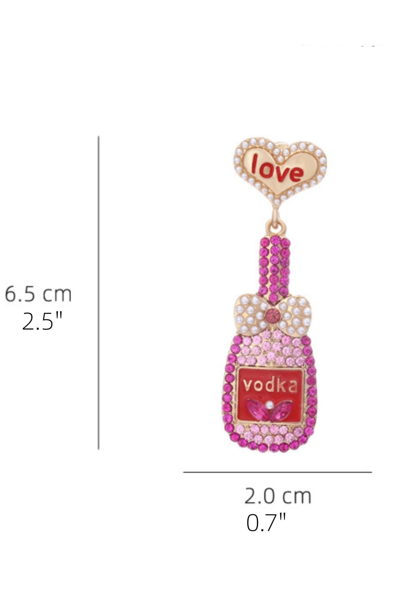 Aşk Şişesi Pırlanta Kolye Küpe
