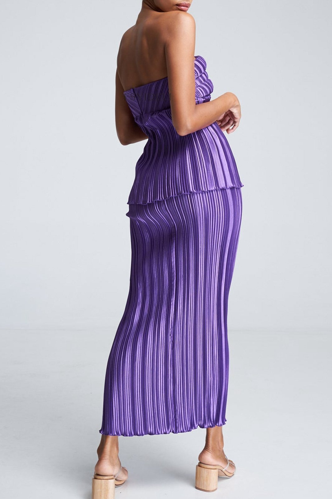 Lyuba Plisse Straplez Takım