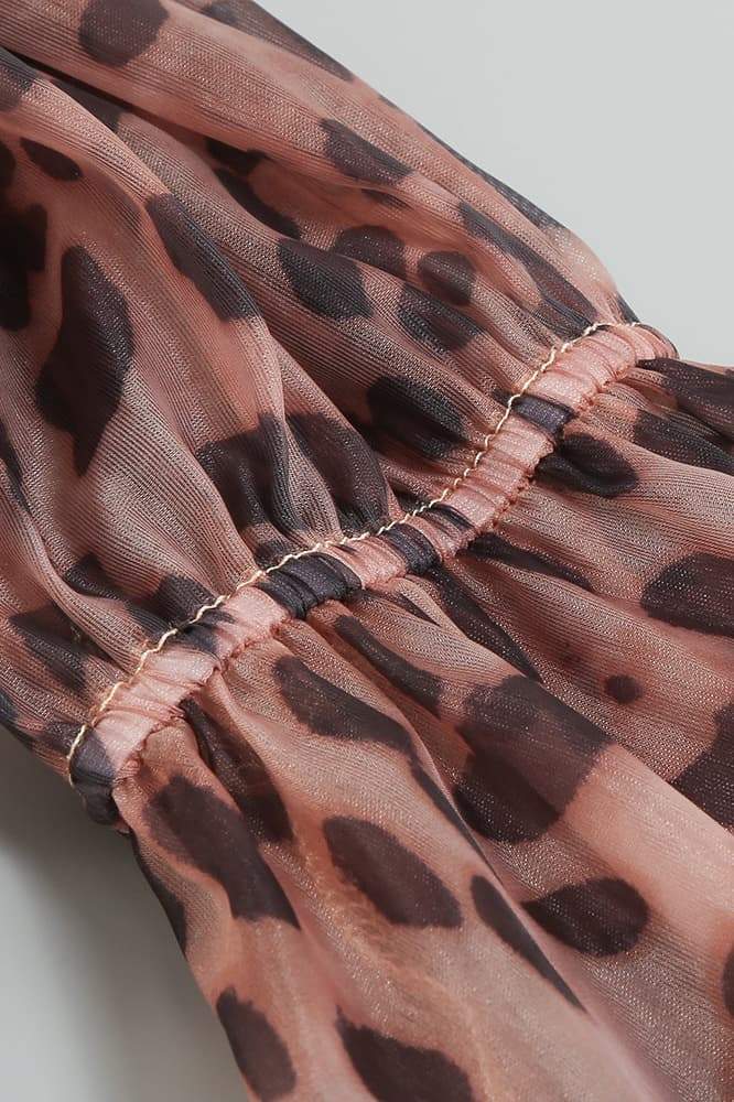 Marcia Leopar Desenli Etek Takım