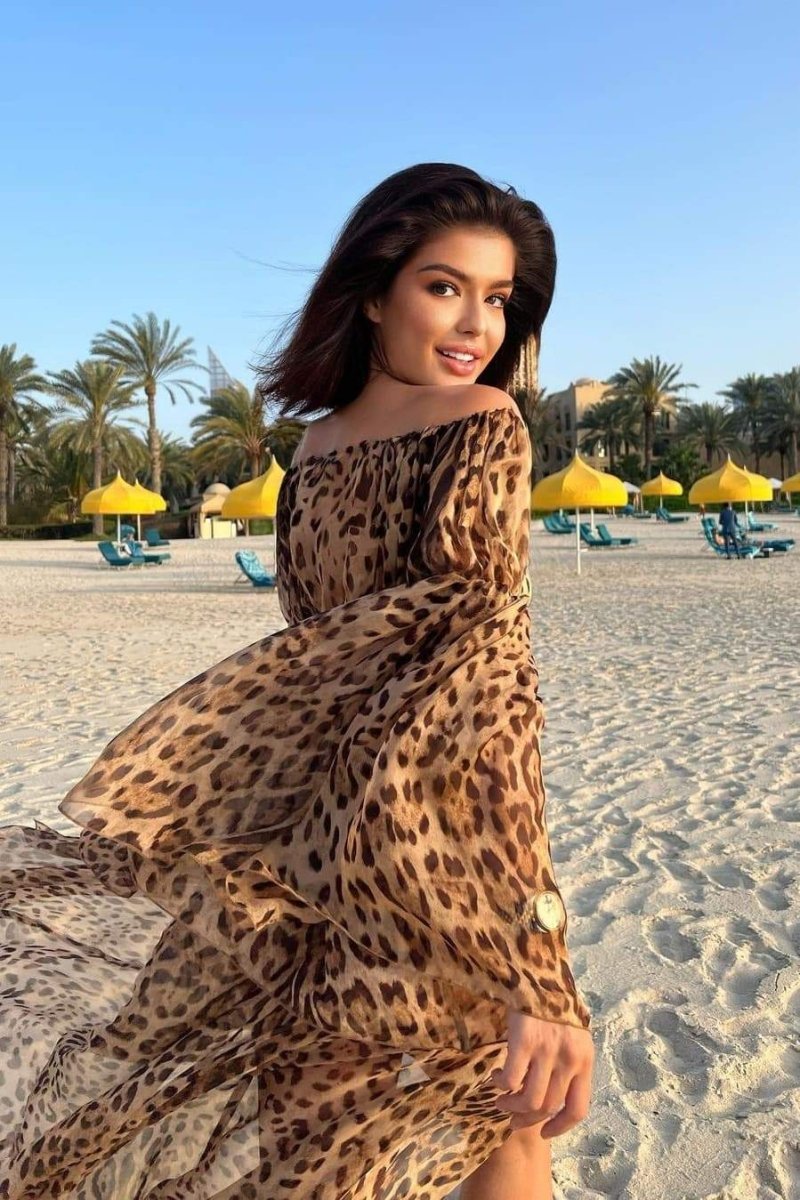 Marcia Leopar Desenli Etek Takım