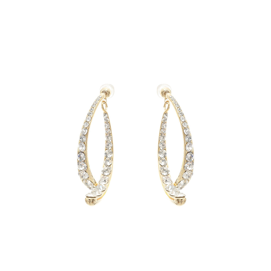 Mathilde Süslü Kıvrımlı Kenarlı Küpeler