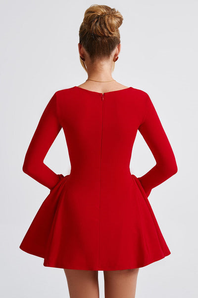 Regina Uzun Kollu Sweet Heart Mini Elbise