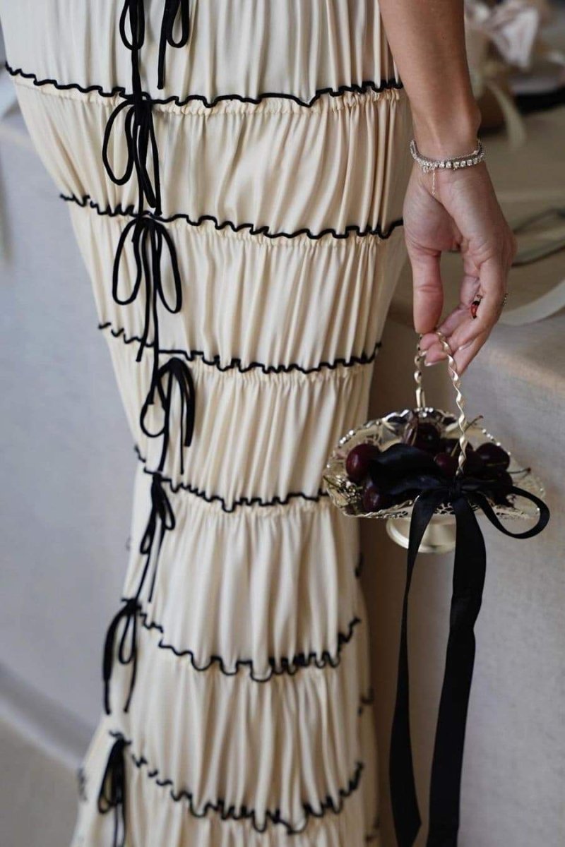 Melissa Fırfırlı Tünel Maxi Elbise