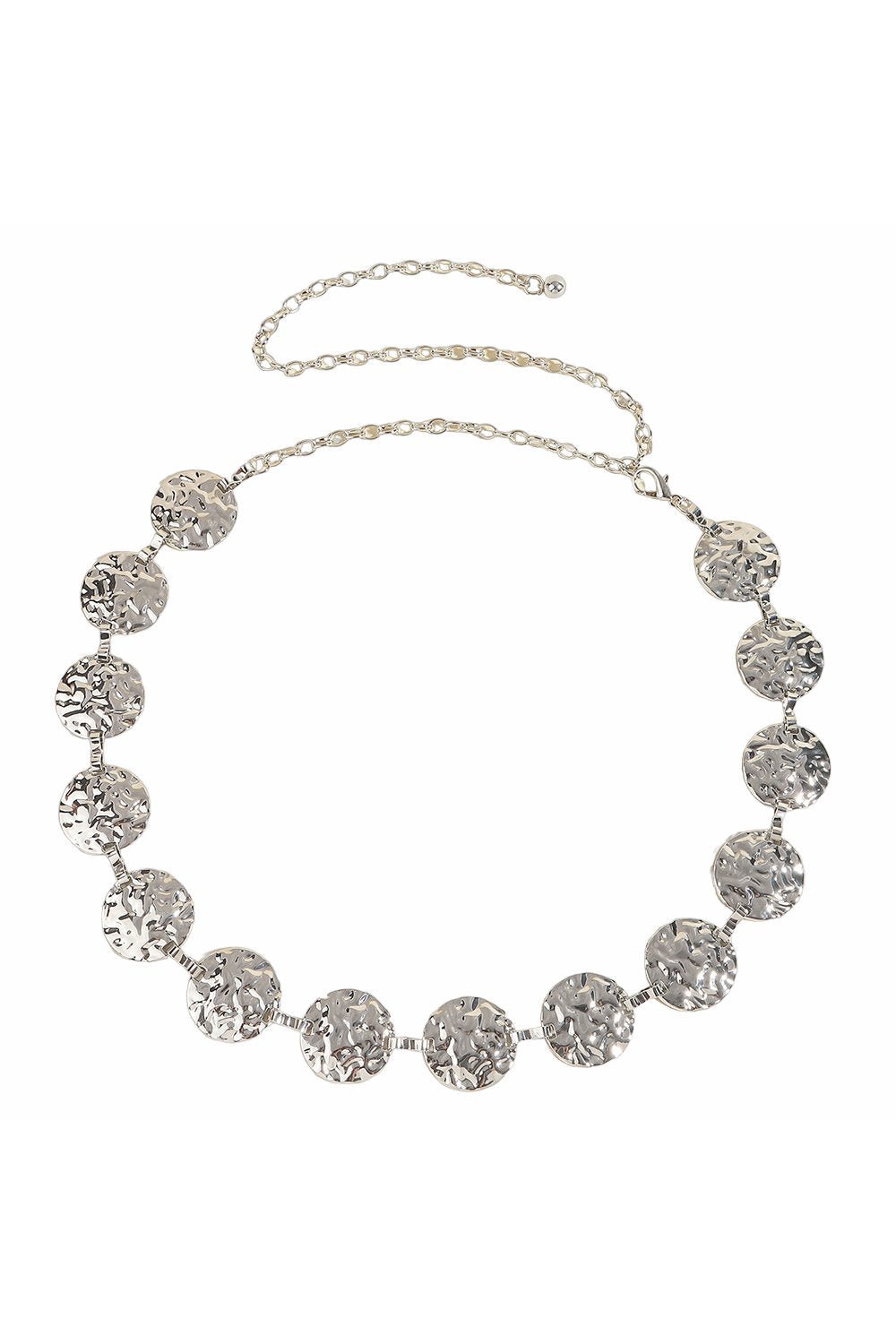 Metal Yuvarlak Dekor Bel Zincirli Kemer