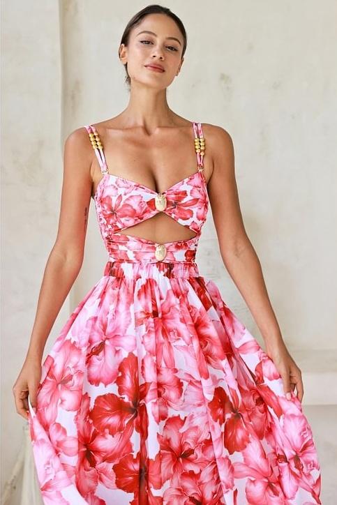 Modesty Baskılı Kesik İki Parçalı Yüzme Seti