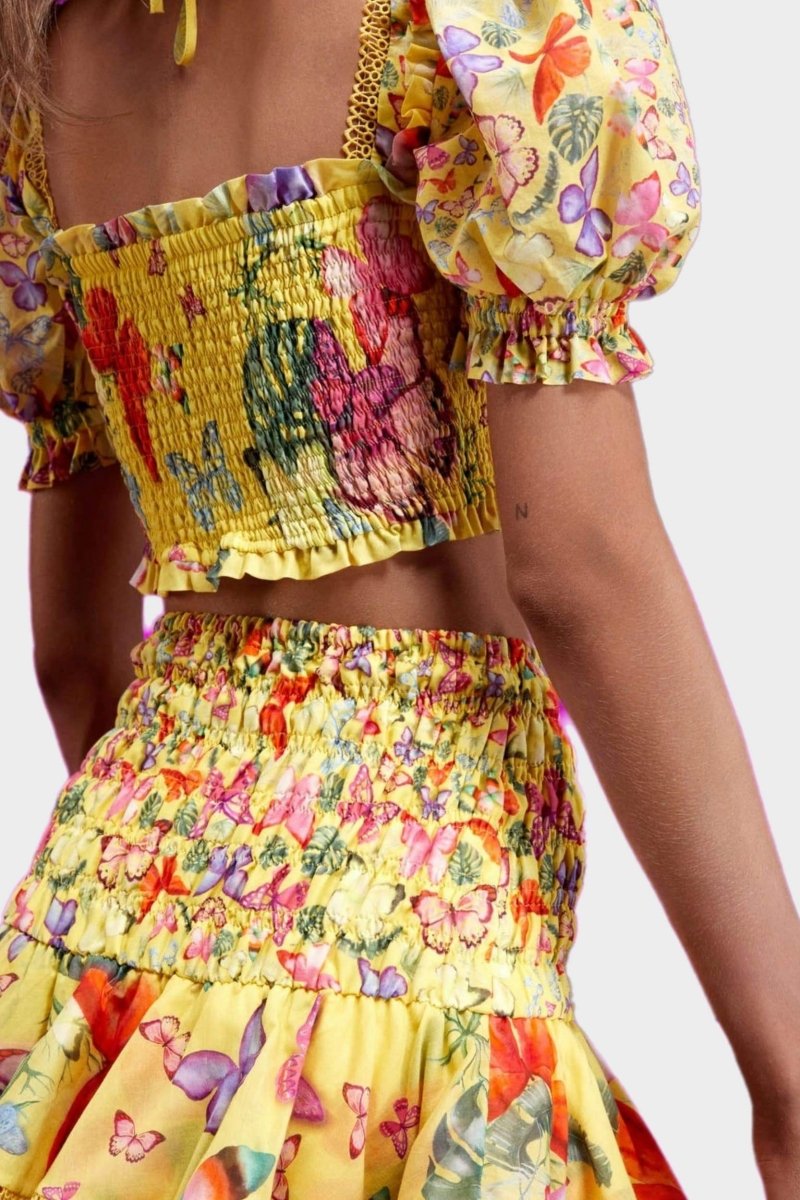 Mona Kelebek Baskılı Takım