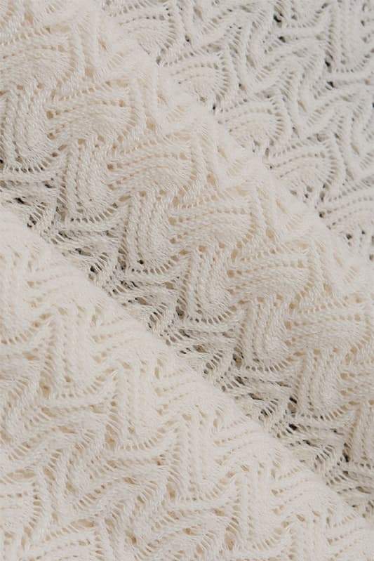 Muriel Fırfırlı Kesikli Örgü Maxi Elbise