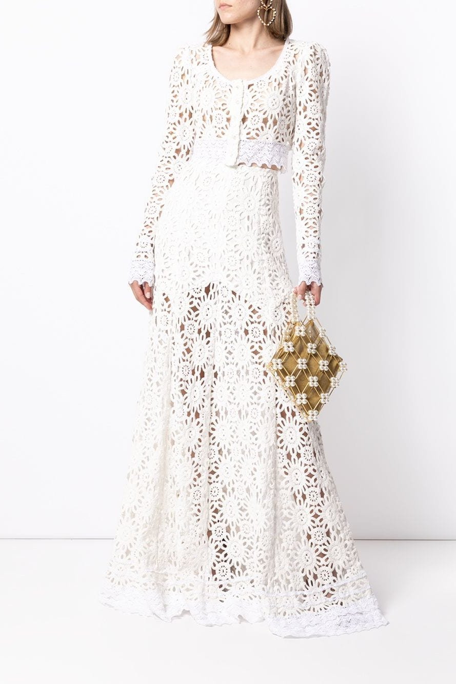 Myra İçi Boş Nakışlı Dantel Takım