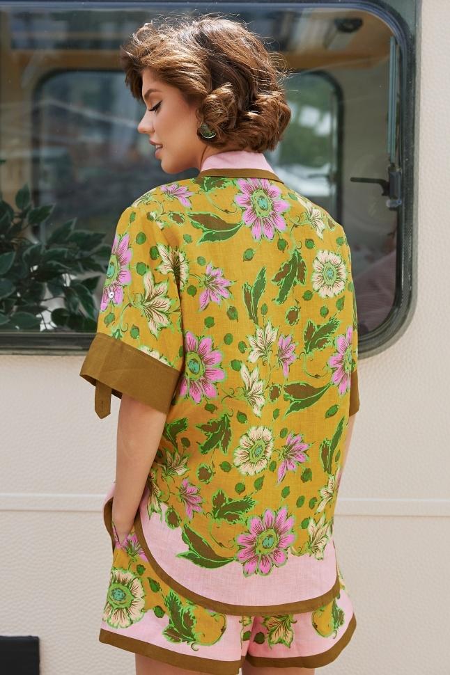 Nadia Çiçek Baskılı Şort Takım