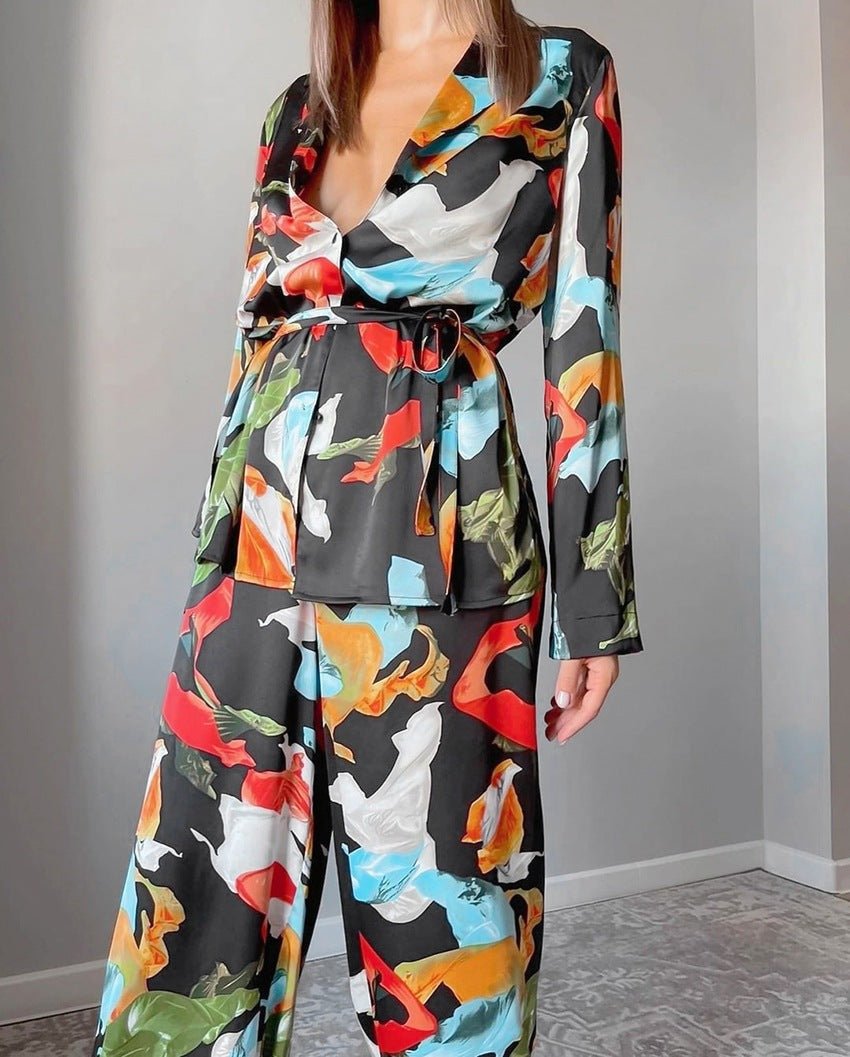 Panama Baskılı Salon Takımı