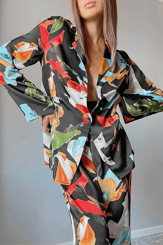 Panama Baskılı Salon Takımı