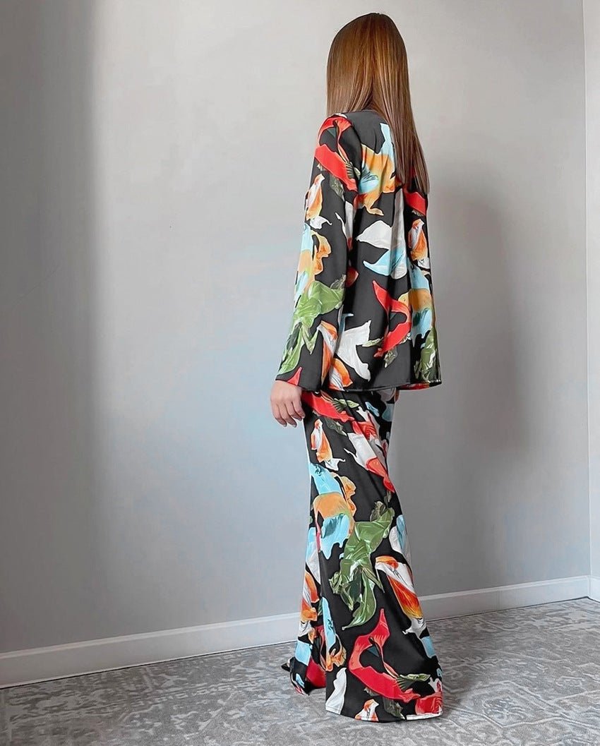 Panama Baskılı Salon Takımı