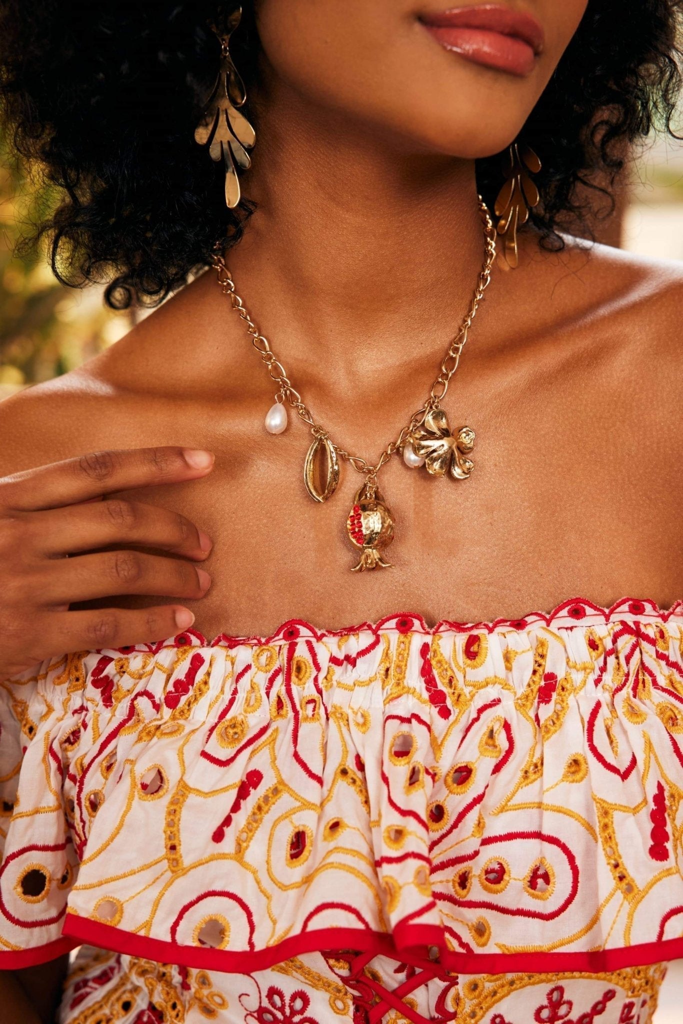 Panty Nar Çiçeği Kolye