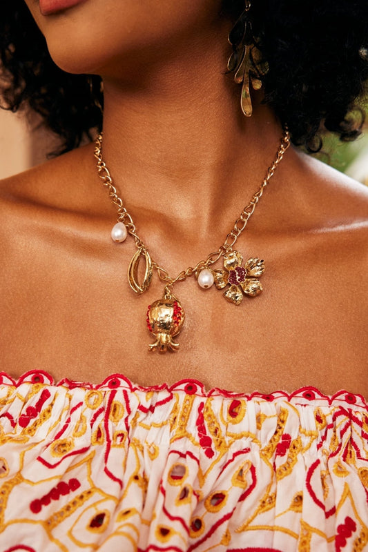 Panty Nar Çiçeği Kolye