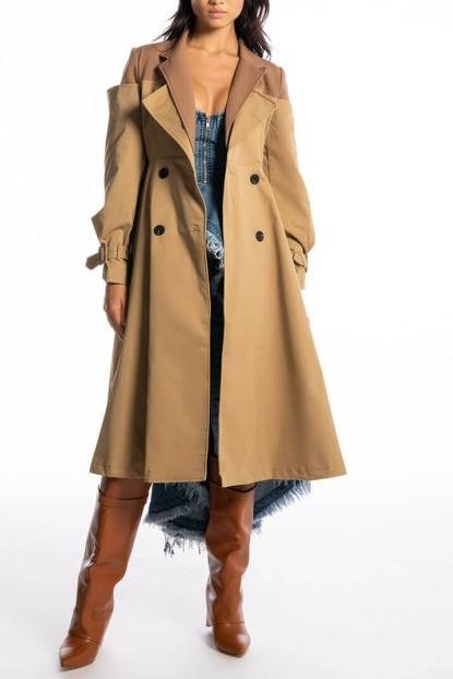 Patsy Kontrast Ekleme Trençkot