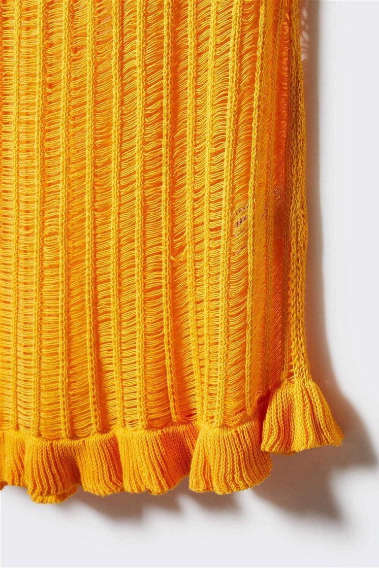 Paula Hollow Örgü Maxi Elbise