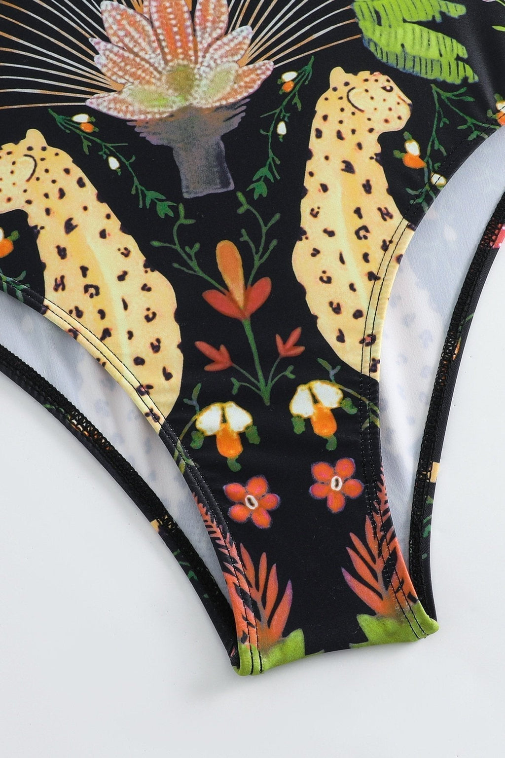 Paula Baskılı Büzgülü İkili Yüzme Takımı