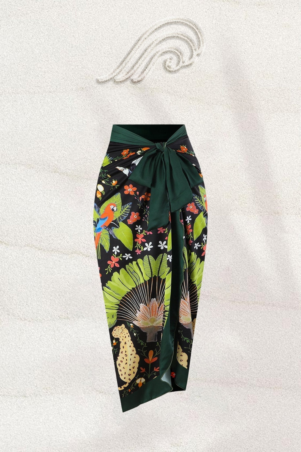 Paula Baskılı Büzgülü İkili Yüzme Takımı