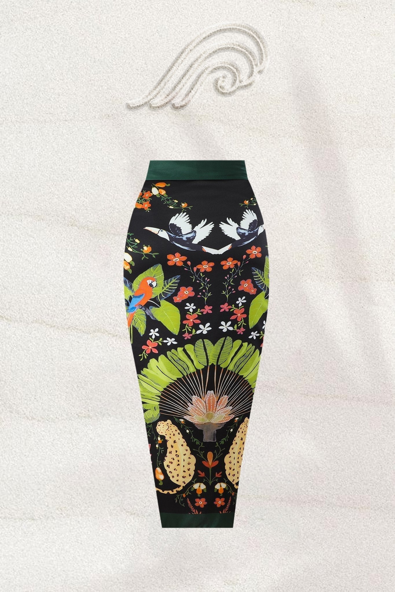 Paula Baskılı Büzgülü İkili Yüzme Takımı