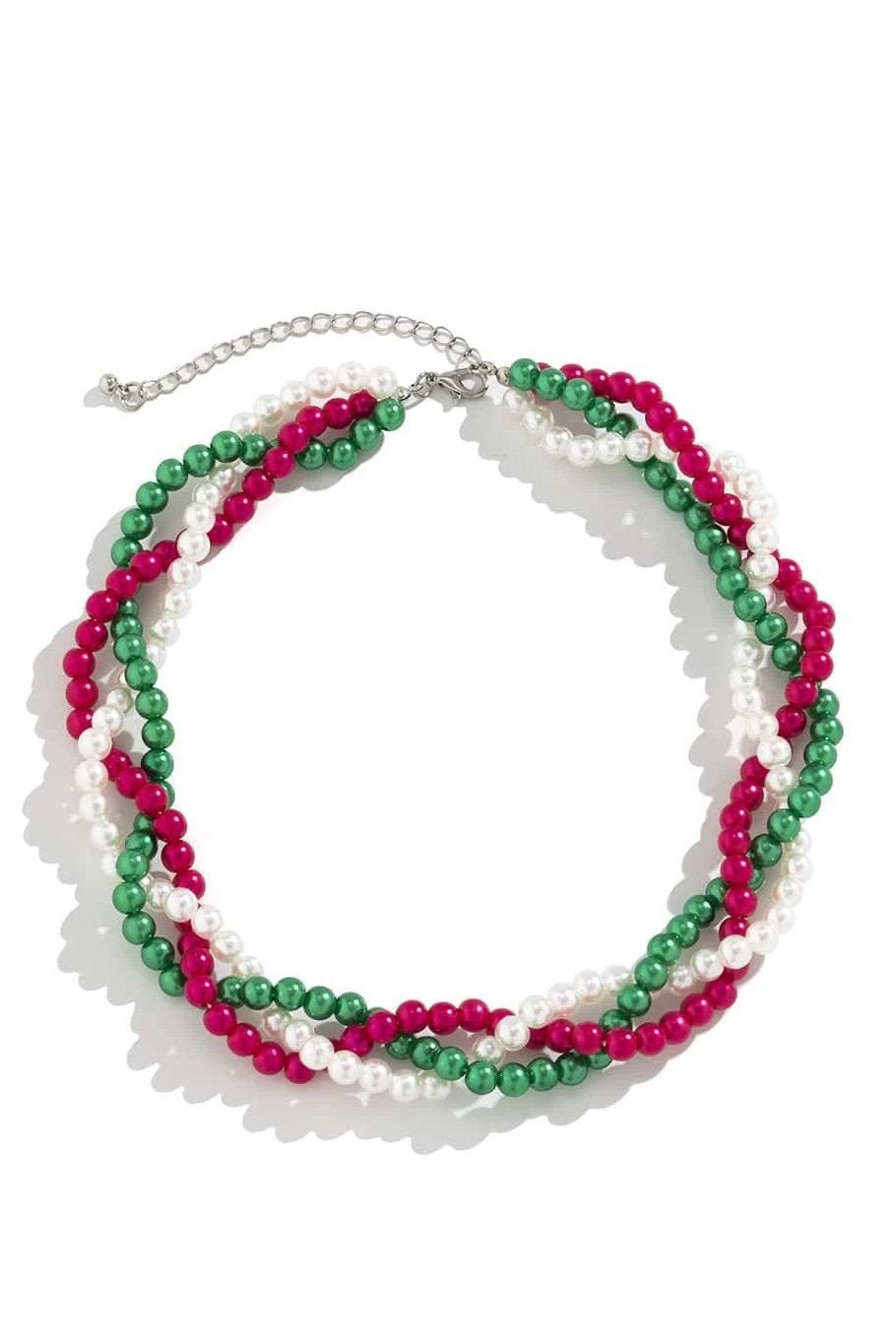 İnci Dokuma Zincir Kolye