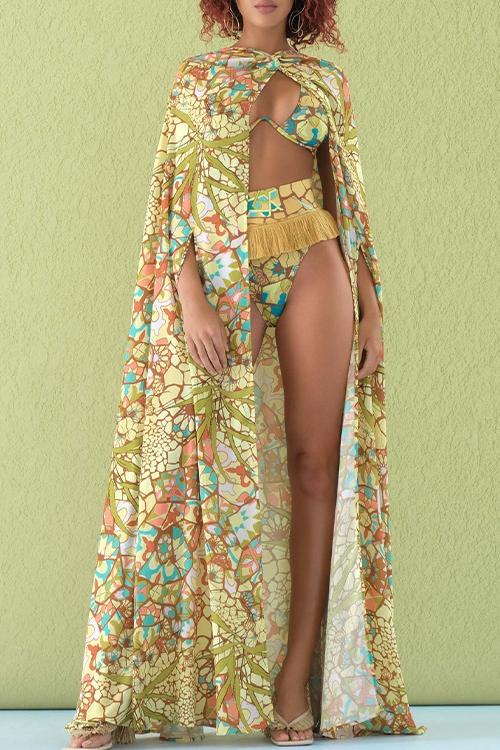 Phelis Baskılı Üçlü Yüzme Seti