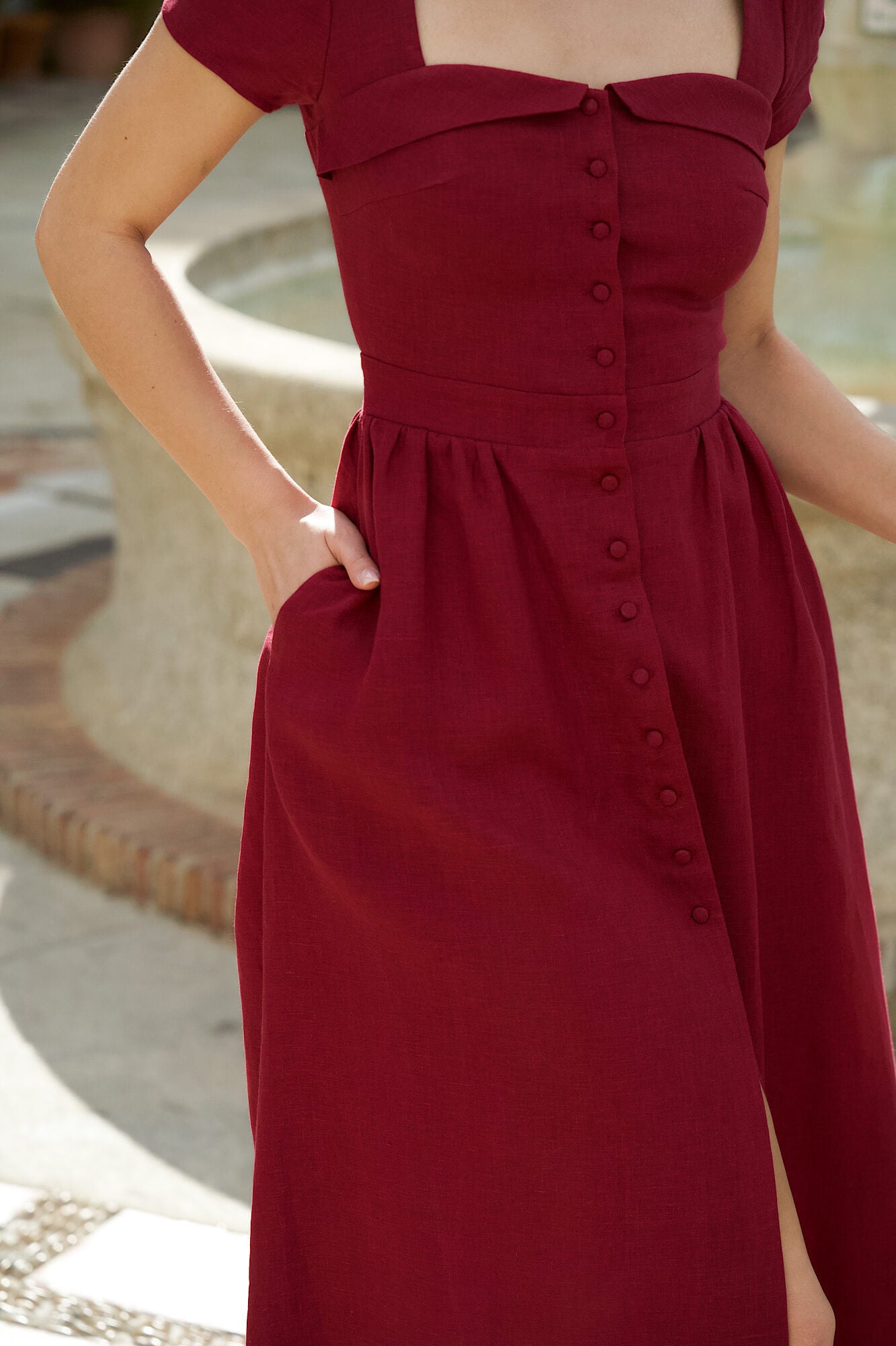 Estelle Keten Elbise