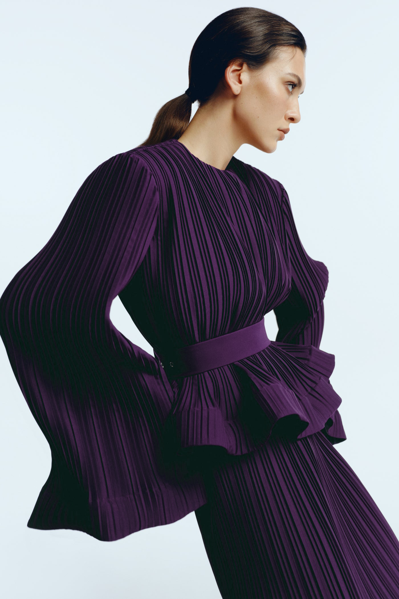 Heloise Pileli Fırfırlı Etek Altı Takım