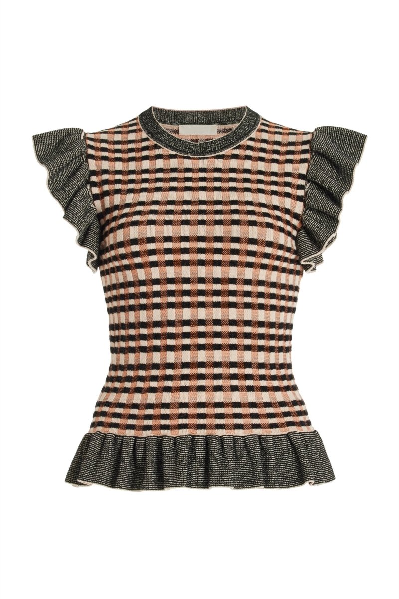 Prima Kareli Jakarlı Örgü Takım