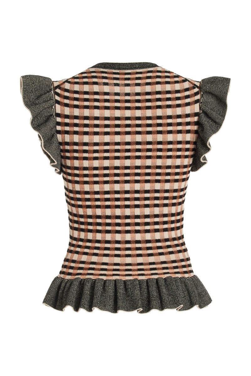 Prima Kareli Jakarlı Örgü Takım