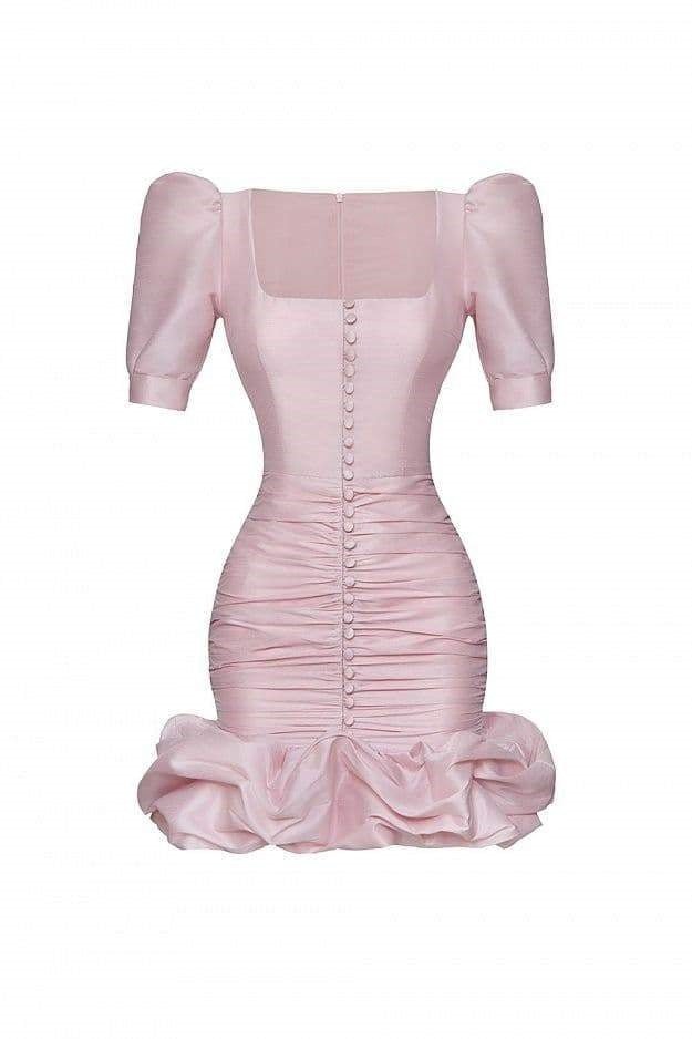 Renata Puf Kol Piliseli Mini Elbise