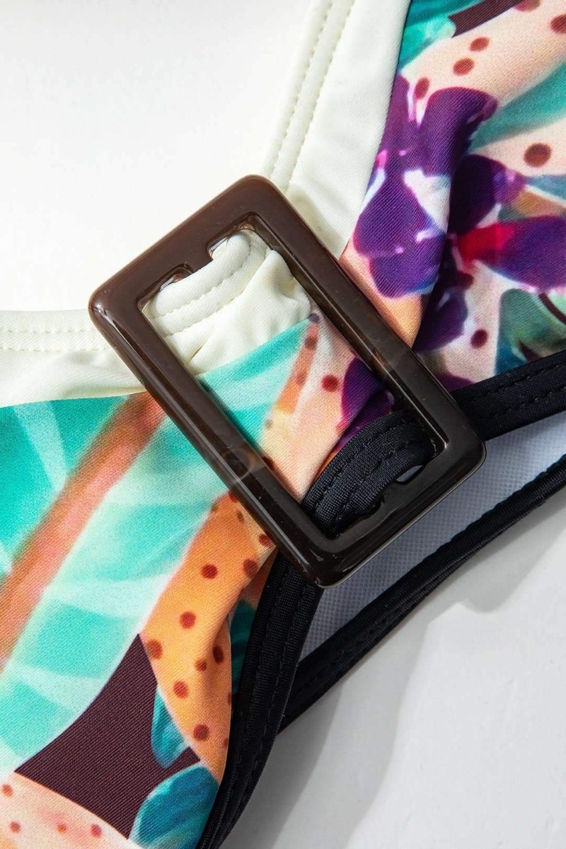 Renata Tropikal Baskılı Üç Parçalı Yüzme Seti